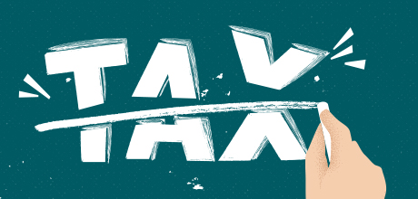 tax chalkboard